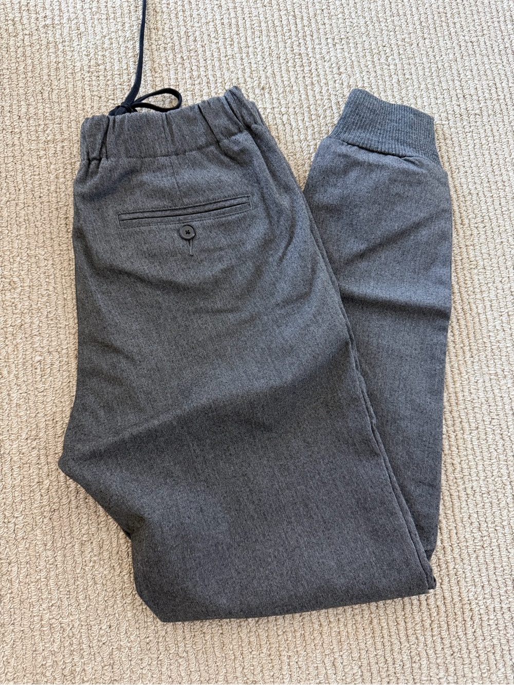 Men's Charcoal Gray Knit Jogger Pants size 28